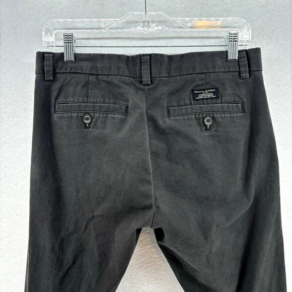 Banana Republic Gray Fulton Skinny Chino Pants Casual‎ Work Men's 30x30 - Picture 4 of 12